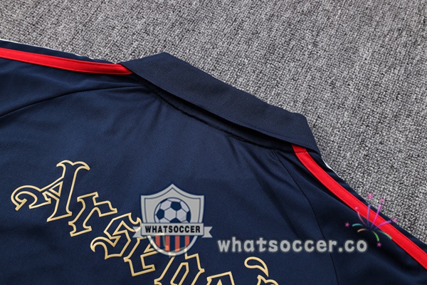 Training Polo Arsenal + Pants Blue Royal 2023-2024