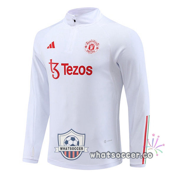 Manchester United Soccer Sweater White 2023-2024