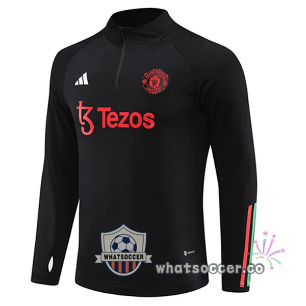 Manchester United Soccer Sweater Black 2023-2024