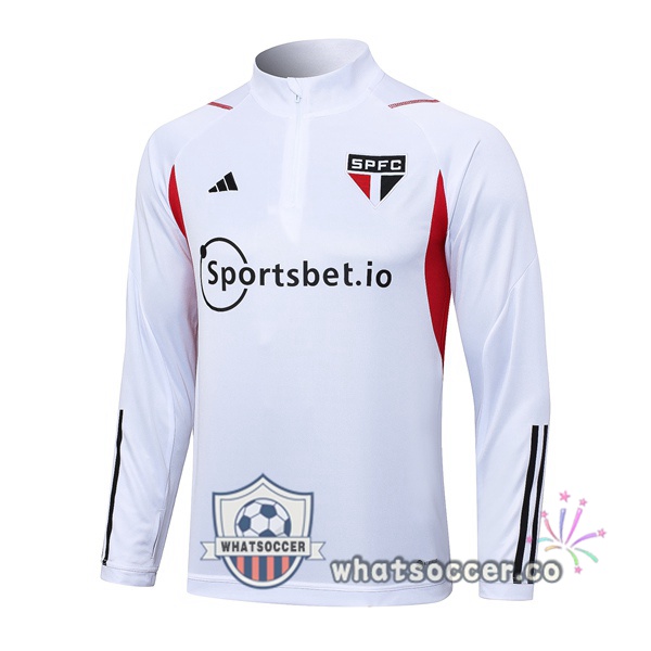 Sao Paulo FC Soccer Sweater White 2023-2024