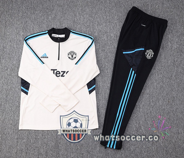 Manchester United White Tracksuit 2023-2024