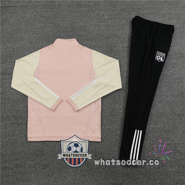 Olympique Lyonnais Rose Tracksuit 2023-2024