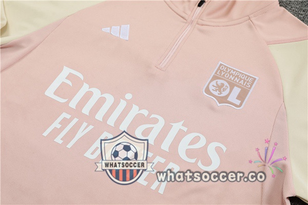 Olympique Lyonnais Rose Tracksuit 2023-2024