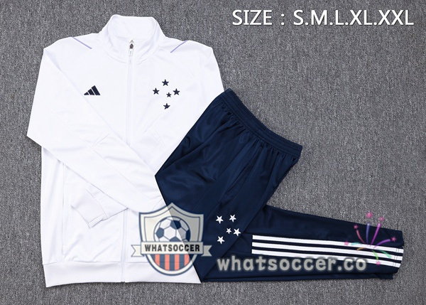 Cruzeiro EC White Training Jacket 2023-2024
