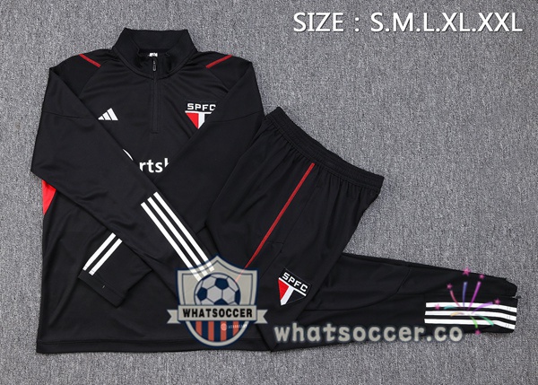 Sao Paulo FC Black Tracksuit 2023-2024