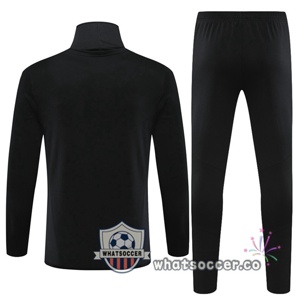 Arsenal High Collar Black Tracksuit 2023-2024