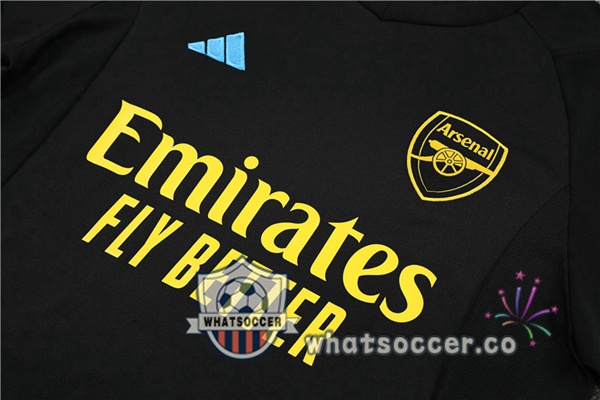 Arsenal High Collar Black Tracksuit 2023-2024