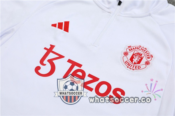 Manchester United White Tracksuit 2023-2024