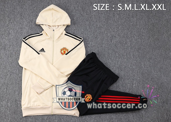 Manchester United Marron Hooded Jacket 2023-2024