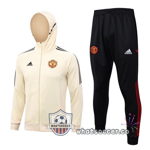 Manchester United Marron Hooded Jacket 2023-2024