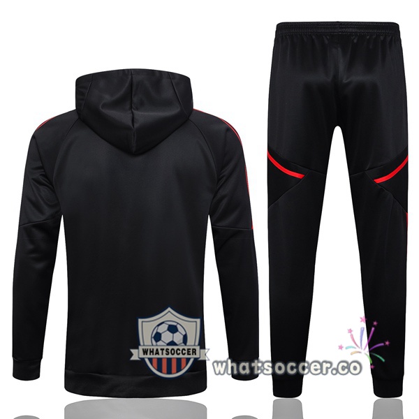 Bayern Munich Black Hooded Jacket 2023-2024