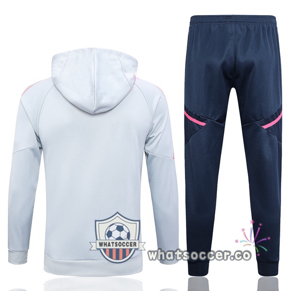 Arsenal White Hooded Jacket 2023-2024