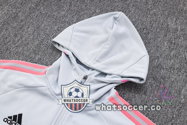 Arsenal White Hooded Jacket 2023-2024