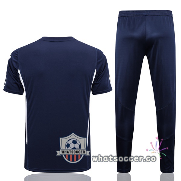 Italy Training T-Shirts + Pants Blue Royal 2023-2024