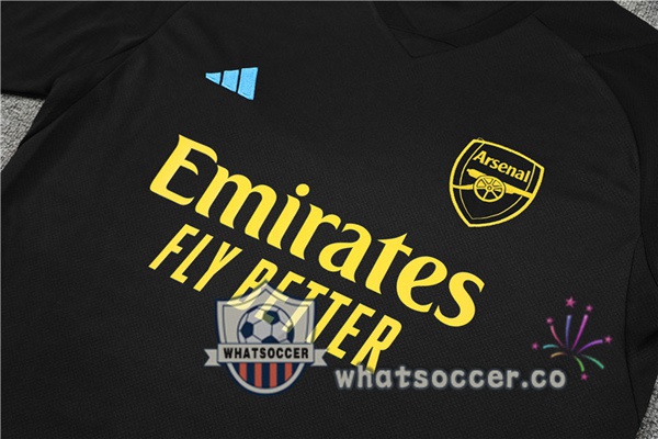 Arsenal Training T-Shirts + Shorts Black 2023-2024