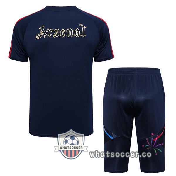 Arsenal Training T-Shirts + Shorts Blue Royal 2023-2024