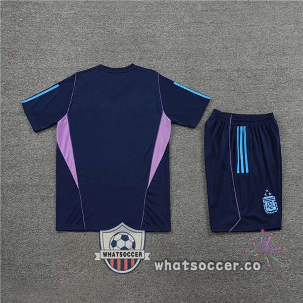 Argentina Training T-Shirts + Shorts Blue Royal 2023-2024