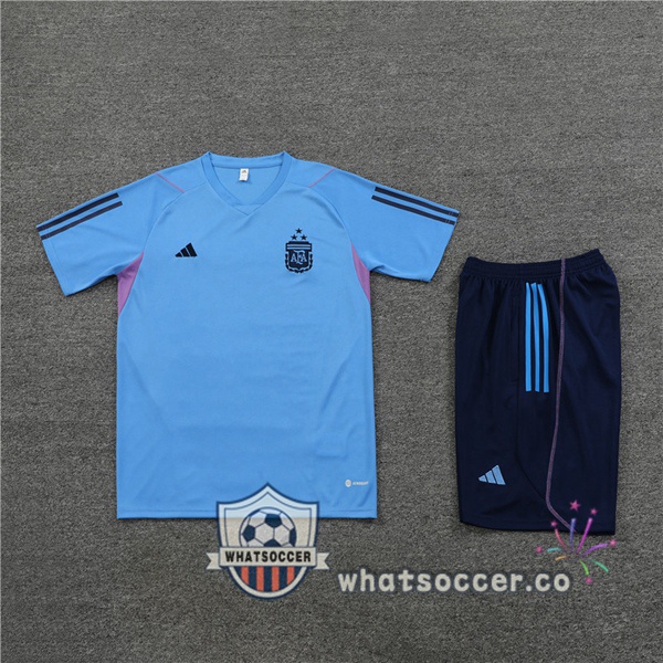 Argentina Training T-Shirts + Shorts Blue 2023-2024