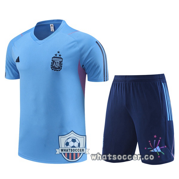 Argentina Training T-Shirts + Shorts Blue 2023-2024