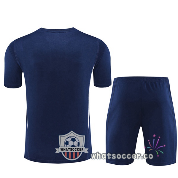 Italy Training T-Shirts + Shorts Blue Royal 2023-2024