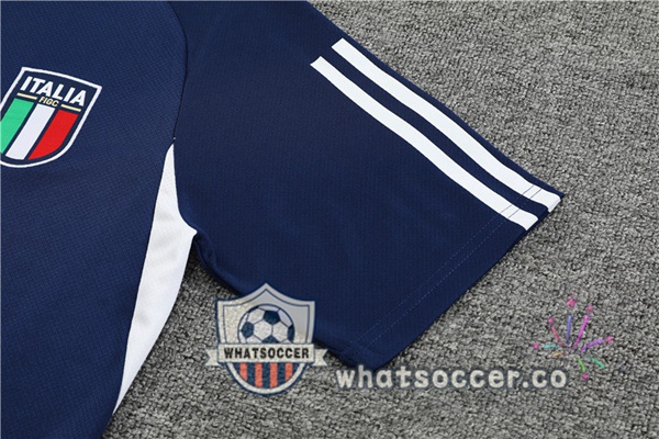 Italy Training T-Shirts + Shorts Blue Royal 2023-2024