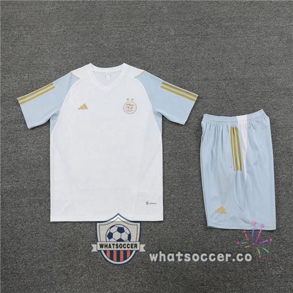 Algeria Training T-Shirts + Shorts White 2023-2024