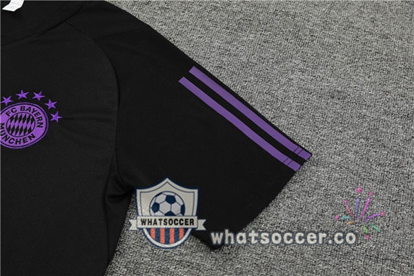 Bayern Munich Training T-Shirts + Shorts Black 2023-2024