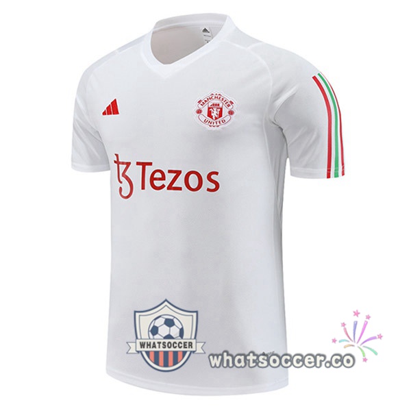 Manchester United Training T-Shirts White 2023-2024