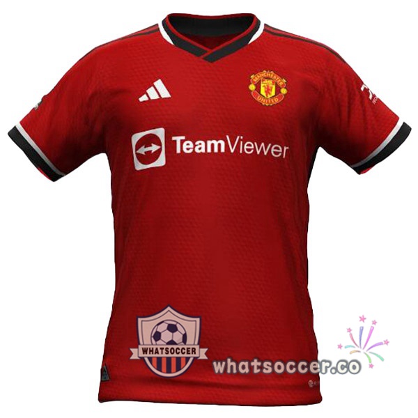 Manchester United Home Soccer Jerseys Red Leak Version 2023-2024