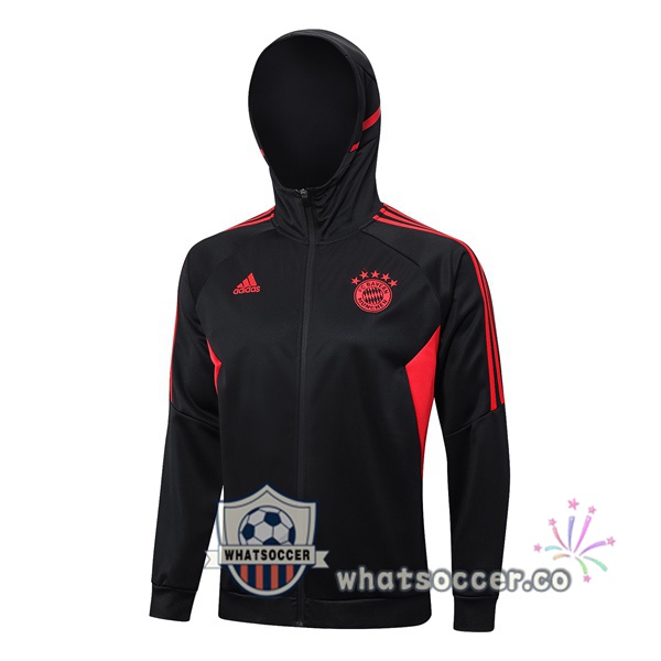 Bayern Munich Hooded Jacket Black 2023-2024