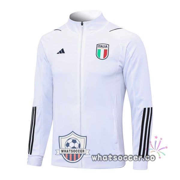 Italy Soccer Jacket White 2023-2024