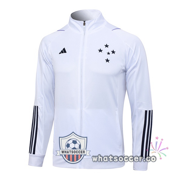 Cruzeiro EC Soccer Jacket White 2023-2024