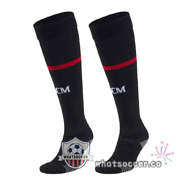 AC Milan Fourth Soccer Socks Black 2022-2023