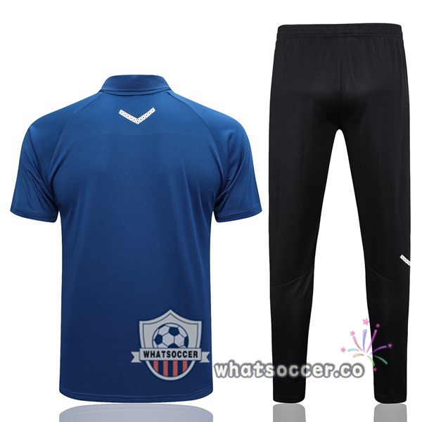 Training Polo Manchester City + Pants Blue Royal 2023-2024