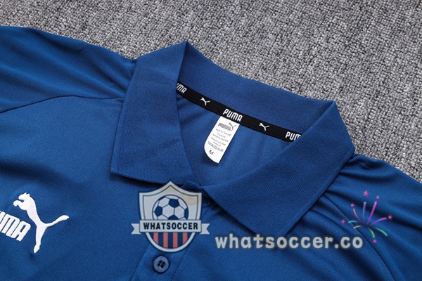 Training Polo Manchester City + Pants Blue Royal 2023-2024