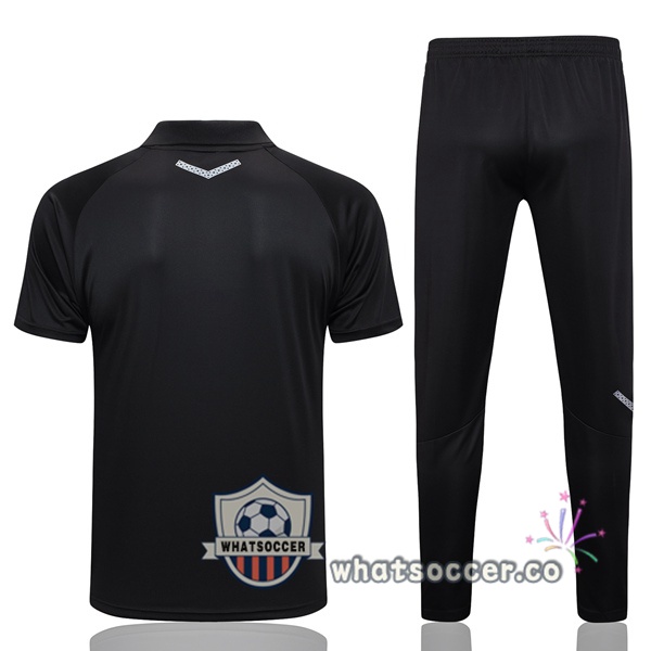 Training Polo AC Milan + Pants Black 2023-2024