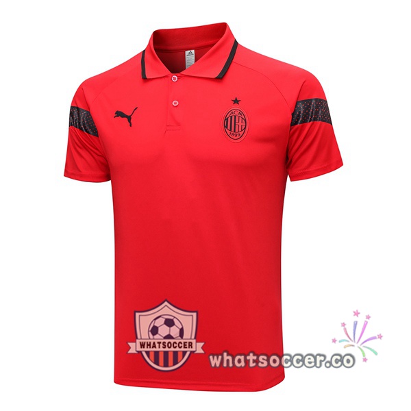 Training Polo AC Milan Red 2023-2024