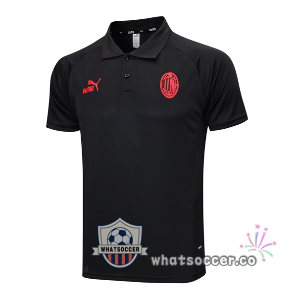 Training Polo AC Milan Black 2023-2024