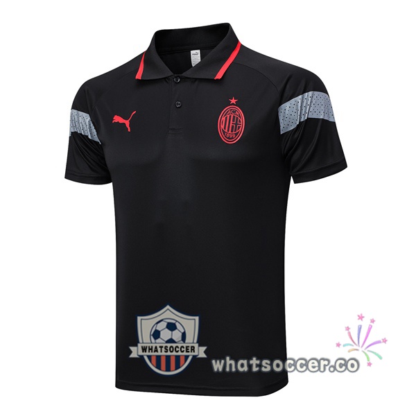 Training Polo AC Milan Black 2023-2024