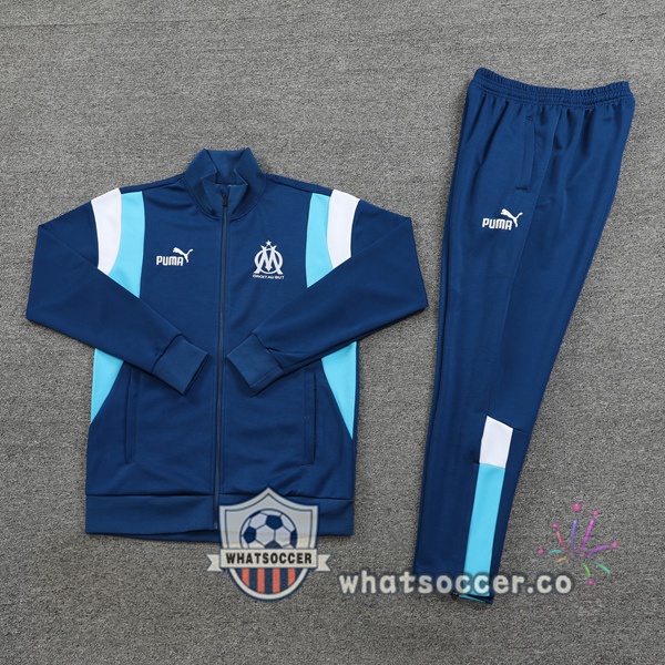 Olympique de Marseille Blue Royal Training Jacket 2023-2024