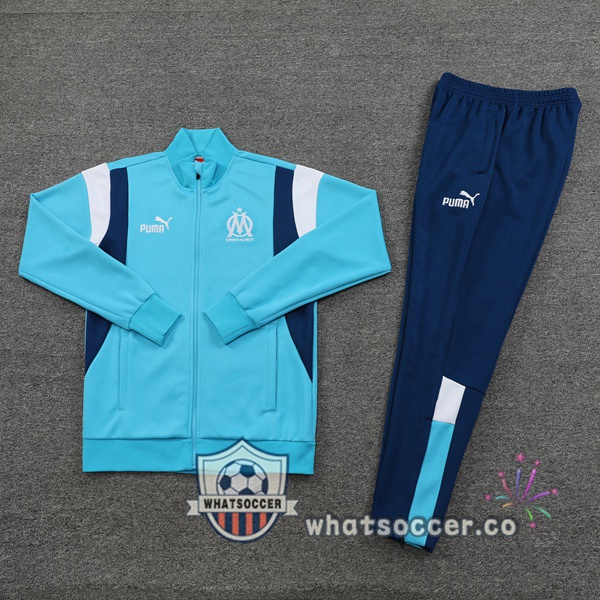 Olympique de Marseille Blue Training Jacket 2023-2024