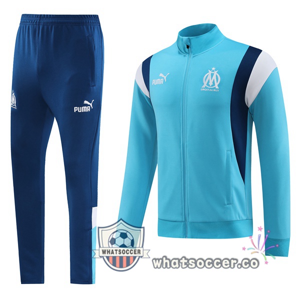 Olympique de Marseille Blue Training Jacket 2023-2024
