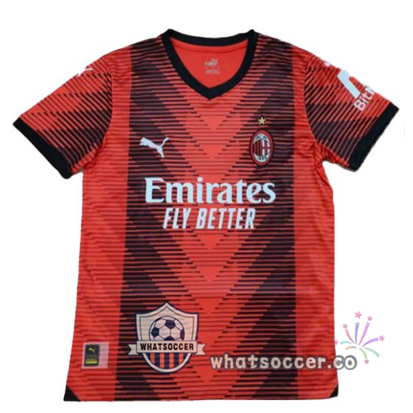 AC Milan Home Soccer Jerseys Red Leak Version 2023-2024