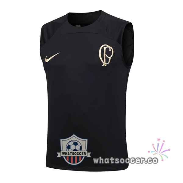 Corinthians Black Soccer Vest 2023-2024