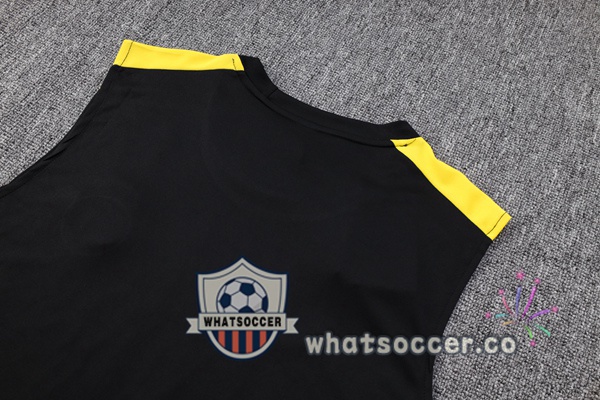 Paris PSG + Shorts Black Soccer Vest 2023-2024
