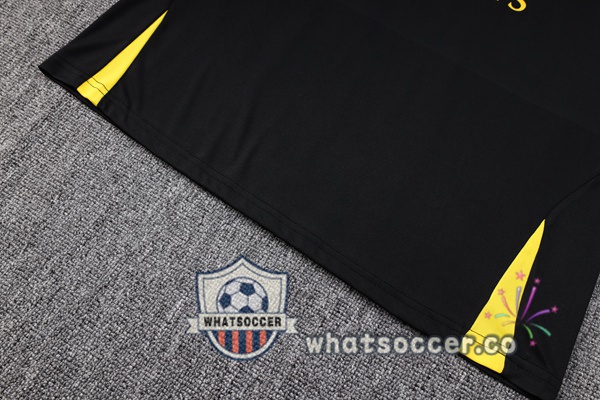 Paris PSG + Shorts Black Soccer Vest 2023-2024
