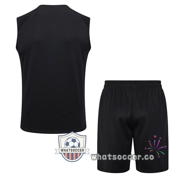 Corinthians + Shorts Black Soccer Vest 2023-2024