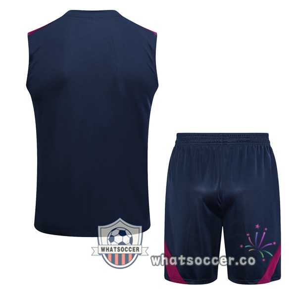 Paris PSG + Shorts Blue Royal Soccer Vest 2023-2024