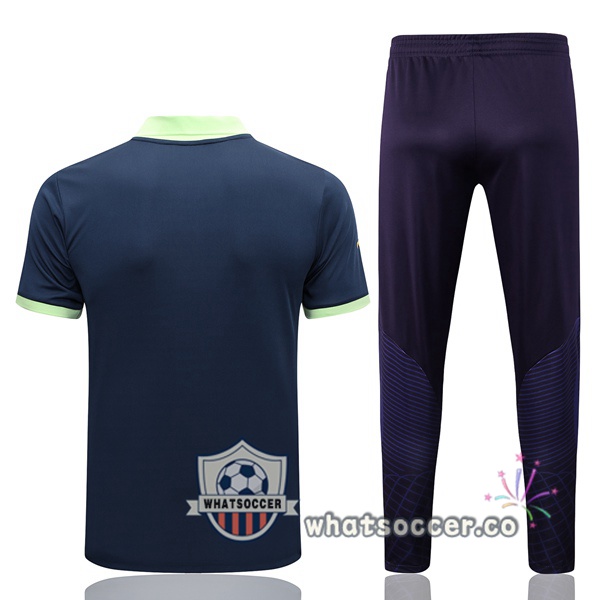 Training Polo Brazil + Pants Blue Royal 2023-2024