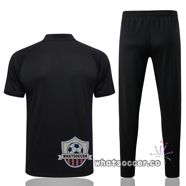 Training Polo Corinthians + Pants Black 2023-2024